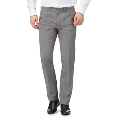 Red Herring Grey slim check print trousers